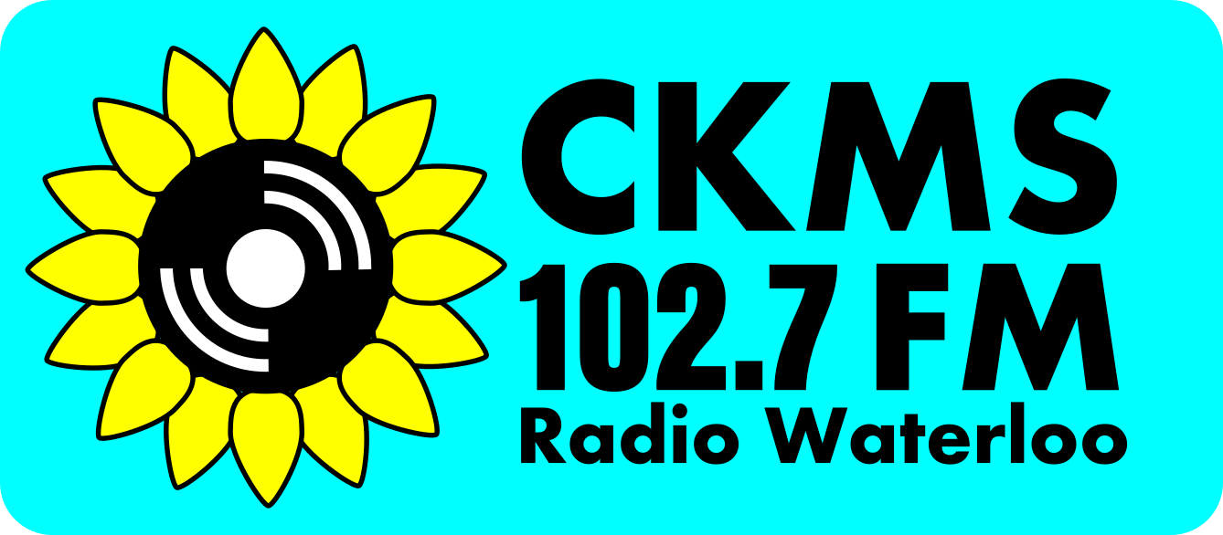 CKMS 102.7 FM Radio Waterloo (logo of sunflower)