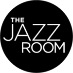 The Jazz Room (white letters on a black circle)