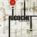 Ricochet, Adrean Farrugia (stylized letters against a white brick wall)