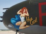 Hot Gen! (a painting of a 1940s pinup girl on the nose of a B25 bomber)