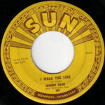 Sun | I Walk The Line | Johnny Cash (yellow label on a 45 rpm record)