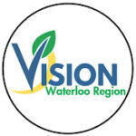 Vision Waterloo Region (stylized letter V with a leaf on the right branch)